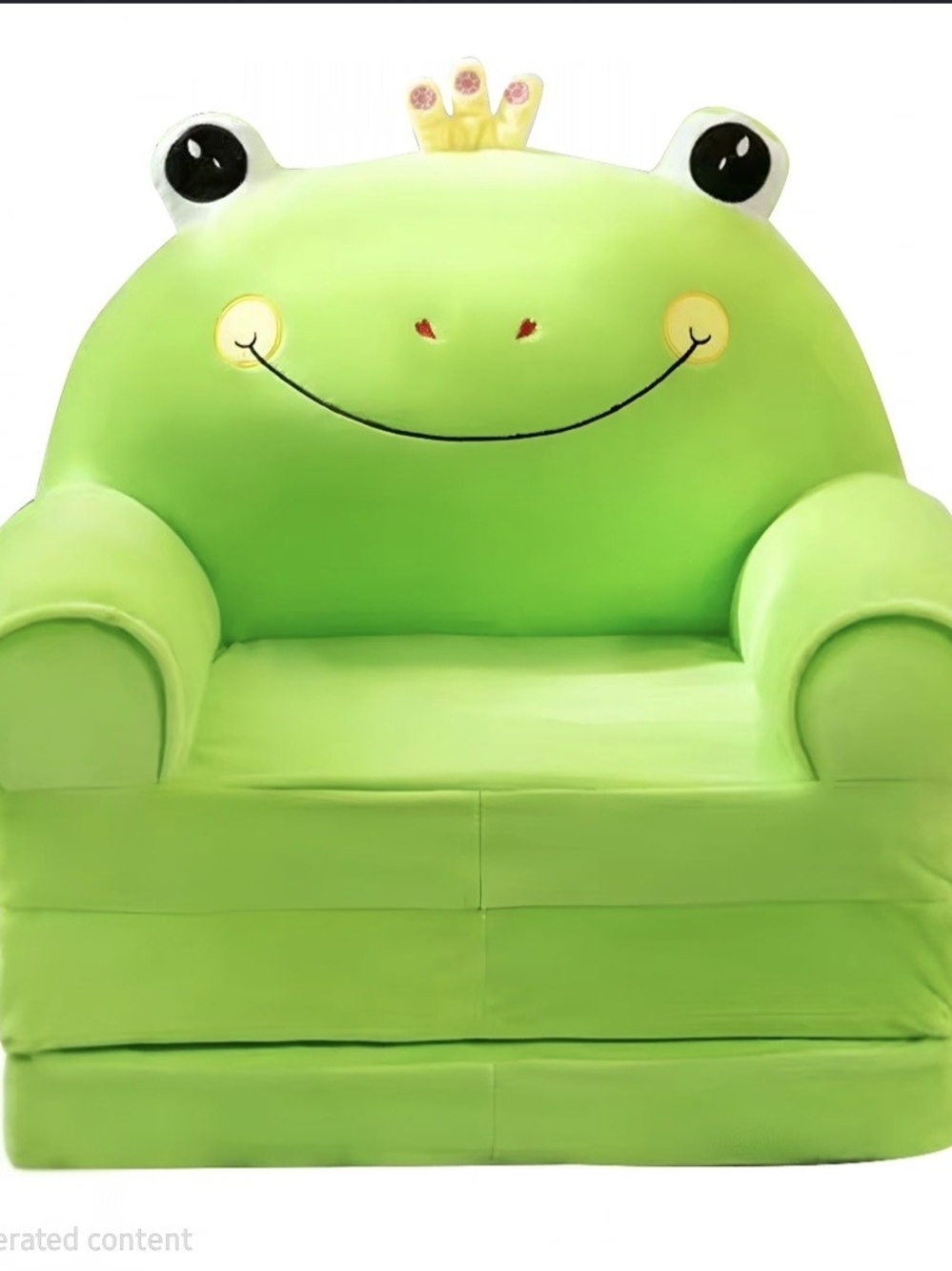 NEW Lekdfst Frog Armchair w/ Crown Green Slipcover (Chair Not Included)